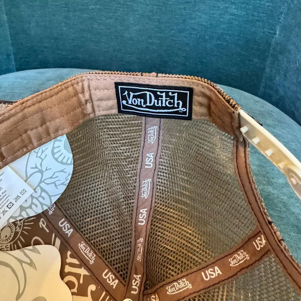 Von Dutch Brown Realtree Camo Trucker Hat NWT